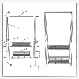 Droogtoren Waskrek - Kledingrek Wielen - Kleding Drogen - 6 Inklapbare Vleugels - 72 x 56 x 152 cm - Zwart — thumbnail 3