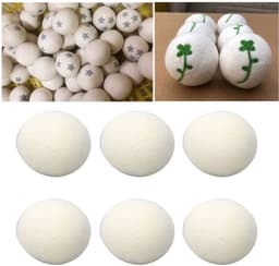 Allecto - Herbruikbare Droogballen - Wollen Wasballen - Vermindert — thumbnail 3