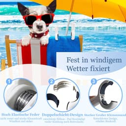 Dailygoods- Wasknijpers Grote Sterke - Handdoekklemmen Antislip - Winddicht - 8 Stuks - Hoogwaardig PP+PE - Voor Kleding en Dekbedden — thumbnail 2