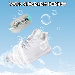 SnelShoppen - Shoe Washing Bag voor Sneakers, 2 Stuks, 360° Bescherming, Zachte en Duurzame Waszak voor Wasmachine en Droger, Grijs, Voor Schoonmaken — thumbnail 2