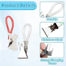 - Handige Tafelklemmers - Voor Keuken en Badkamer - Compact en Duurzaam - 30 Stuks in Diverse Kleuren - Ideaal voor Handdoeken en Strijkwer... — thumbnail 4