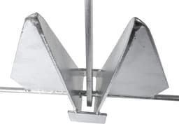 Platenanker - Danforth anker - Boot vastleggen - Verzinkt staal - 10 kg - Zilverkleurig — thumbnail 3