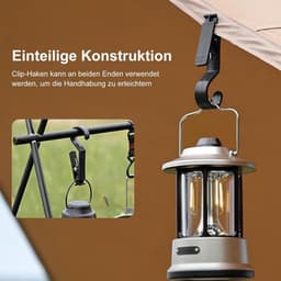 Thijox - 4 Stuks Wasknijpers, Multifunctionele Tentclips en Hangers voor Handdoeken, Klemhaken, Lichthaken, Camping Accessoires voor Outdoor en Tuin — thumbnail 5