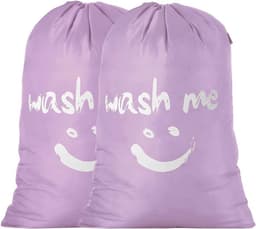 Set van 2 Waszakken van 120 Liter, Grote Vouwbare Wasmand, Opbergzak voor Vuile Was, Ideaal voor Thuis en Reizen — thumbnail 1