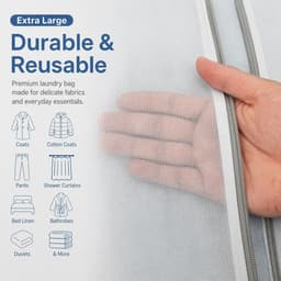 Wasnet groot 60 x 90 cm - 2 stuks - scheurbestendig polyester - ideaal voor beddengoed en gordijnen - ShopVlot — thumbnail 5