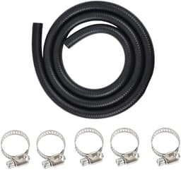 Benzineslang 1 Meter met 6mm binnendiameter en 5 slangklemmen — thumbnail 1