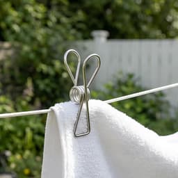 Roestvrijstalen Wasknijpers - Kledingklemmen - Kleding Drogen - Windbestendige Bevestiging - 30 Stuks - Zilver — thumbnail 5