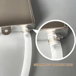 Afvoerbak Airco - Water Collector - Condenswater Opvangen - Roestvrij Staal - Universele Maten - Zilver — thumbnail 3