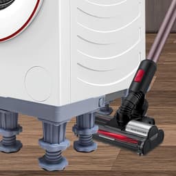 Wasmachine Onderstel - Apparaat Verhoger - Apparaten Plaatsen - Verstelbaar & Stevig - 45-68 cm - Grijs — thumbnail 3