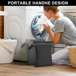 SnelShoppen - 2 Stuks Waszak Reis 40x30cm, Herbruikbare Waterdichte Zak met Rits voor Zwemkleding, Strandhanddoeken, Luiers, Vuilwas, Reiswaszak — thumbnail 5