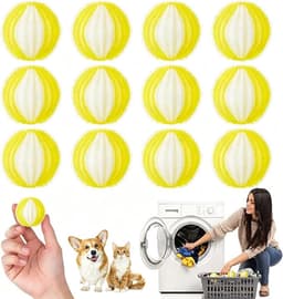 VHV Drogerballen 50 stuks - Droger Ballen Haarverwijderaar voor Wasdrogers & Wasmachine - Haarvanger Wasbollen - Anti Haar Droogballen - Wasdrogerballen - Wasballen Pluizenverwijderaar Huisdieren Wasmachine Pluis Wasbol — thumbnail 1