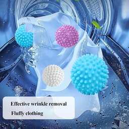SnelShoppen - Set van 6 Herbruikbare Droogballen, Wasballen voor Wasmachine, Tumble Dryer, Milieuvriendelijk en Duurzaam, Drooghulp voor Efficiënt Dro — thumbnail 2