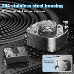 Uittrekbare waslijn van roestvrij staal - 4,2 meter lang - geen boren nodig - stevig en praktisch. — thumbnail 1
