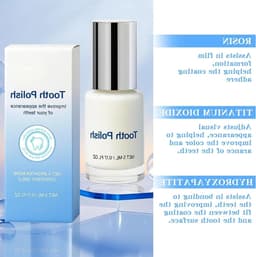2 Stuks Tandpolijsters, 5ml Tandpasta voor Wittere Tanden, Directe Tanden Bleken, Vlekken Verwijderen en Natuurlijke Glans voor een Stralende Glimlach — thumbnail 2