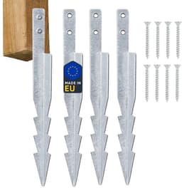 SnelShoppen - Swingankers en Speeltuin Set – 4 Grondankers 44.5 cm Gegalvaniseerd Staal S355 met Schroeven – Bevestiging voor Schommel, Speeltoren, Ki — thumbnail 1
