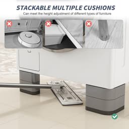 Vibrerende Voeten voor Wasmachines en Meubels, 4 x 4.5 cm, Antivibratie Accessoires voor Wasmachines, Droogkasten en Vaatwassers — thumbnail 4
