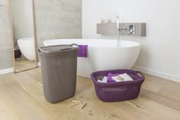 Curver Knit Wasmand met deksel - 57L - Bruin — thumbnail 4