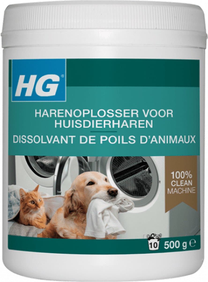 HG - Harenoplosser Voor Huisdierharen - Altijd Schone Machine - 10 Wasbeurten - 500 g - 1 stuk — afbeelding 1
