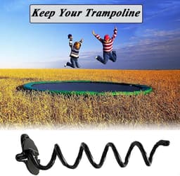 Grondanker spiraalbodemverankering - verstelbare bevestiging voor trampolines, tenten, schuren, schommels - dierenbeveiliging - 28 cm zwart — thumbnail 5