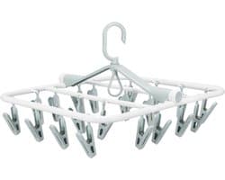 Droogbeugel voor Kleding - Kunststof, Roestvrij - 20 Clips — afbeelding 1