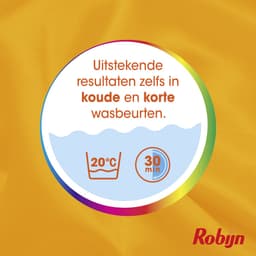 Robijn - Wasmiddeldoekjes - Color - 100% oplosbare doekjes in een kartonnen verpakking - 160 wasstrips — thumbnail 3