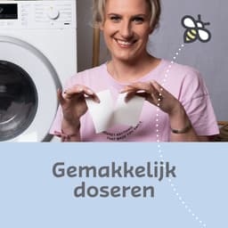 CleanBee Wasmiddelstrips 96 Wasbeurten Oceaan - Wasmiddel Wasvellen - Detergent Sheets - Eco Laundry Strips - Micro Plasticvrij - Biologisch - Eco Wasstrips - Wasstrips - Wasmiddelstrips — thumbnail 3