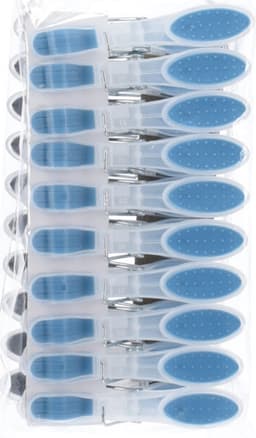 Soft grip wasknijpers - 60x - kunststof - transparant - 8 cm — thumbnail 4