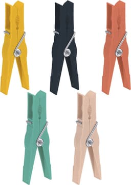 Urban Living Basic Grip wasknijpers - 52x - kunststof - 7 cm — thumbnail 1