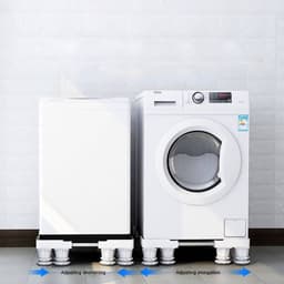 Universele Verstelbare Wasmachine Verhoger-met 8 poten - Meubelverhoger-wit — thumbnail 4