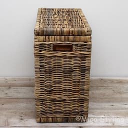 Wasmand-Duo-Naturel-Brown-67x35xH65-Riet-Rotan-Rechthoek — thumbnail 2
