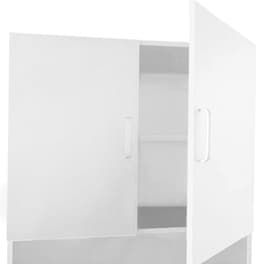 Wasmachine kast wasdroger - ombouw meubel wasmachine wasdroger - 190 cm hoog - wit — thumbnail 4