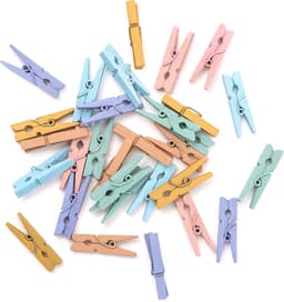 Mini Knijpers Pastel - 30 Houten Mini Knijpertjes — thumbnail 2