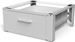 Vonia Wasmachine Verhoger - Wasmachine Verhoger met lade - Wasmachine Sokkel - Wasmachine Kast - Wasmachine ombouw - 63x54x31 - Wit — thumbnail 1