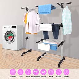 Droogrek voor binnen, wasrek / collapsible laundry rack - opvouwbaar — thumbnail 5