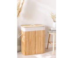 MIRA Home - Opbergmand - Wasmand - Mand - Opbergsysteem - Bamboe - 60x78cm