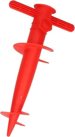 Rode parasolhouder / parasolboor - 30 cm - parasolvoet / parasolstandaard — thumbnail 1