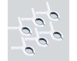 Wasklemmen Universeel - Kledingclips Strandharingen - Bevestigen van spullen - Stevige veer - 5.5 CM - Wit