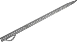 Grondankers Staal - Haringen Tuin - Tuin Vastzetten - Roestvrij Metaal - 50 cm - Zilver — thumbnail 1