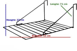 Droogrek OMID HOME – 7 Meter Drooglengte – Ophangbaar aan Radiator, Deur, Douchewand of Balkon – Wit — thumbnail 5