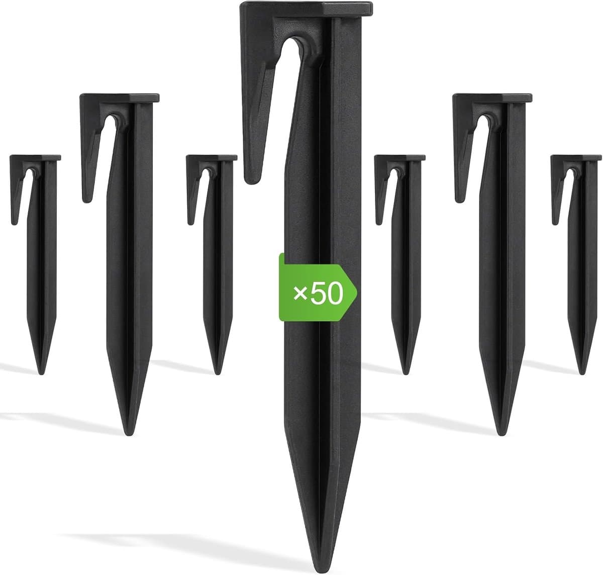 Begrenzingsdraad Haringen voor Robotmaaier - Universele Grondpennen voor Grenskabel - Weersbestendig Kunststof - 8.5 cm - Set van 50 Stuks — afbeelding 1