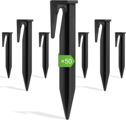 Begrenzingsdraad Haringen voor Robotmaaier - Universele Grondpennen voor Grenskabel - Weersbestendig Kunststof - 8.5 cm - Set van 50 Stuks — thumbnail 1