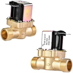 Normaal Gesloten 1/2" DC 24V Solenoïde Ventiel voor Waterbeheersing, Geschikt voor Wasmachines en Tuinslangen, Messing Constructie — thumbnail 3