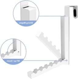 2-delig opvouwbaar droogrek voor kleding met 6 slots, ideaal voor camping, reizen en hotelgebruik, ruimtebesparend en multifunctioneel — thumbnail 2