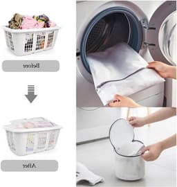Set van 2 Herbruikbare Wasnetten 50 x 60 cm voor Kleding, Schoenen en Bh's, Ideaal voor Wassen — thumbnail 4