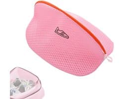 Wasmachine Schoenentas - Mesh Waszakken - Schoenen Wassen - Gladde Ritssluiting - Compact Formaat - Wit