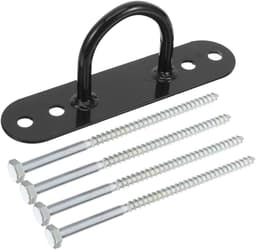 Hondenpen Houder - Grondanker Huisdier - Buiten Bevestigen - Stevige Carbon Staal - 21 cm - Zwart — thumbnail 1