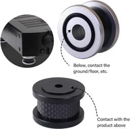 Speaker Pad Speaker Isolatie Voeten Aluminium Antislip Shockproof Draaitafel — thumbnail 5