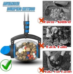 Notenverzamelaar - Walnootkiezer - Snel oogsten - Direct dumpen - 1 gallon capaciteit - Zilver — thumbnail 4