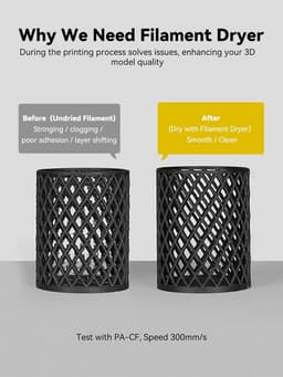 Filament Droger - 3D Print Materiaal - Print Kwaliteit Verbeteren - Dubbele Rol Capaciteit - 48 Uur Timer - Grijs — thumbnail 5