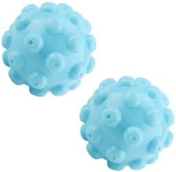 Dailygoods - Dailygoody - Herbruikbare Wasvloeistof Doseerballen - Duurzaam en Creatief - Blauw - Versnelt Droogproces - Zorgt voor Luchtigheid en Zachtheid - 2 Stuks — thumbnail 2